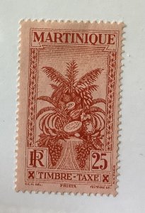 Martinique  1933  Scott  J29  MH - 25c, tropical fruits