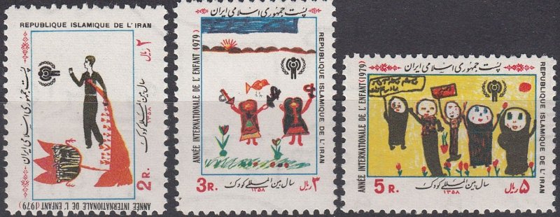 Iran 1979 MNH Stamps Scott 2024-2026 UNICEF Year of Children Drawings