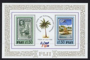 Fiji 771 MNH Stamp on Stamp, Boat