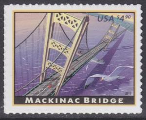 US sc#4438 2010 $4.90 Mackinac Bridge priority MNH