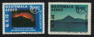 Guatemala Pacaya Volcano Atitlan Lake Natural World UPAEP 2v 1991 MNH