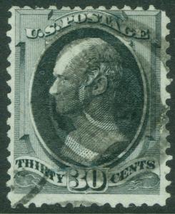 EDW1949SELL : USA 1870 Scott #154 Used Sound & cleaned. PSAG Cert Cat $300.00.