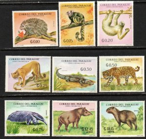 Paraguay Sc #1169-1177 MNH