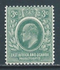 East Africa & Uganda Prot. #32 NH 3c King Edward VII - Wmk. 3