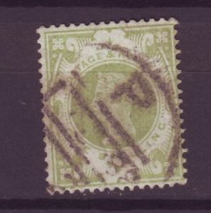 J14007 JLstamps 1887-92 great britain used #122 queen $72.50 scv