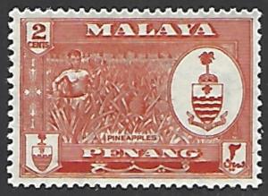 Malaya Penang #57 Mint Hinged Single Stamp