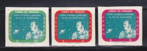 Paraguay 614-616 Imperf MH Space (B)