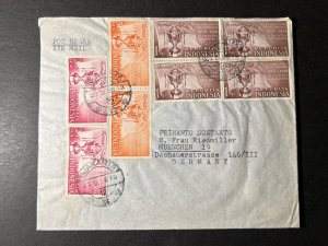 1968 Indonesia Airmail Cover Djakarta to Munich Germany Thomas Cup