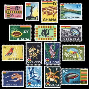 Ghana 1959 Sc 48-60, C1-2 M lh complete