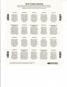 Disney Imagination 42c US Postage Sheet #4345 VF MNH