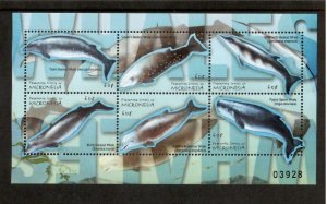 Micronesia 2001 - Fish Whales - Sheet of 6 Stamps - Scott #417 - MNH