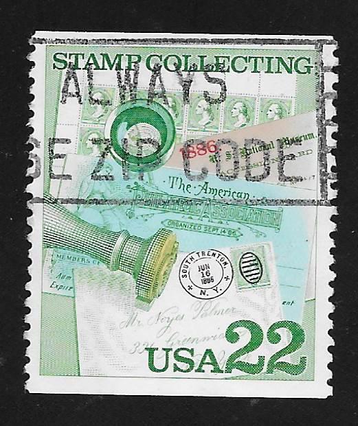 SC# 2198 - (22c) - Stamp Collecting, Philatelic memorabilia, used single