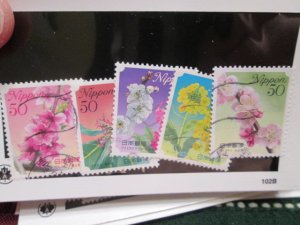 Japan #3180-3184 used 2021 SCV= $2.00