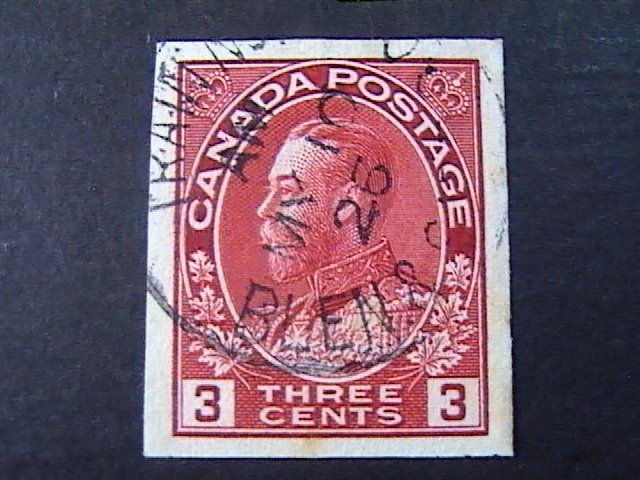 CANADA # 136-138--USED--COMPLETE SET---IMPERFORATE AS ISSUED---GEOV---1924