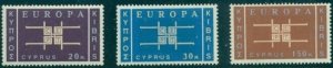 CYPRUS 229-31, Set of 3 Mint NH OG VF