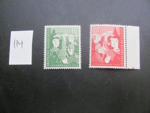 GERMANY 1952 MNH SC B325-6 YOUTH PROGRAMS SET   XF 40 EUROS (114) SEE MY STORE