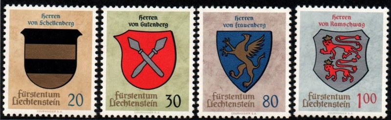 Liechtenstein # 396 - 399 MNH