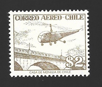 Chile C175  Helicopter  MNH