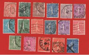 France  #138-154 VF used  The Sower   Free S/H