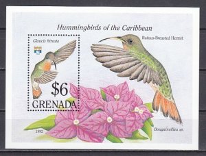 Grenada, Scott cat. 2081. Hummingbird s/sheet.