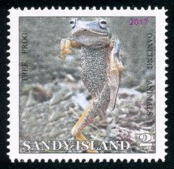 SANDY ISLAND - 2017 - Tree Frog - Perf 1v - M N H - Private Issue
