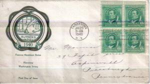 sc# 859,  Authors, Washington Irving,   1940