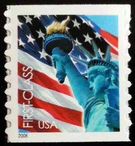 2006 39c Statue of Liberty & Flag, Coil SA Scott 3968 Mint F/VF NH