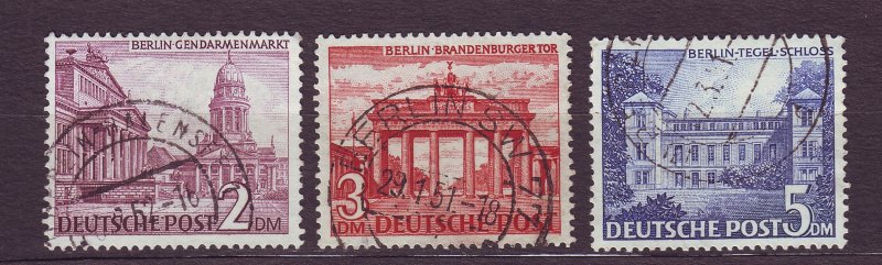 J23221 JLstamps 1949 berlin germany hv,s of set used #9n58-60 buildings,no #9n57