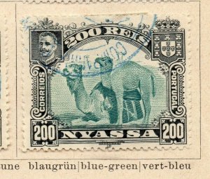 Nyassa 1901 Early Issue Fine Used 200r. NW-186905