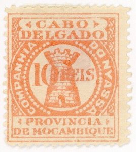 (I.B) Portugal Colonial Revenue : Stamp Duty 10R (Mozambique)