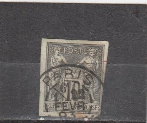 French Colonies  Scott#  41  Used  (1879 Peace and Commerce)
