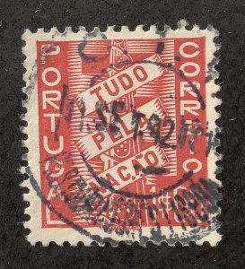 Portugal 1935-41 Scott 568 used - 1e, All for the Nation, Todo pela Naçaõ