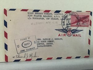 U.S. Army Post Examiner passed 1943 Albrook Air Force Base  cover Ref R25487