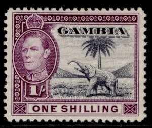 GAMBIA GVI SG156, 1s slate-blue & violet, M MINT. 