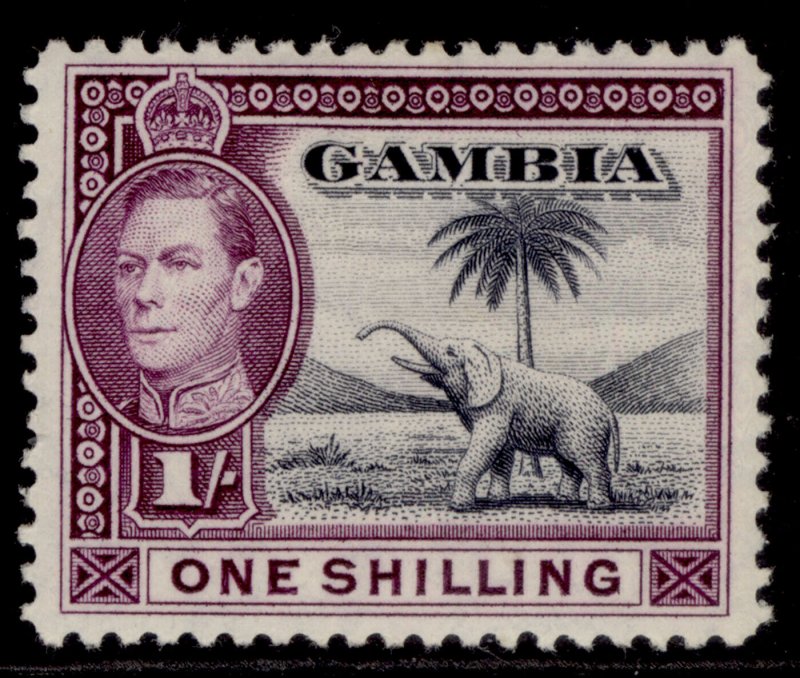 GAMBIA GVI SG156, 1s slate-blue & violet, M MINT. 