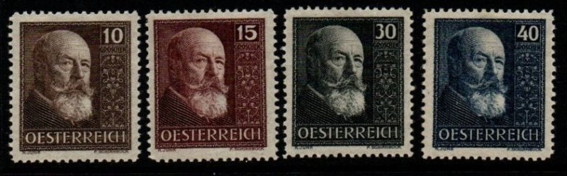 AUSTRIA SG642/5 1928 10th ANNIV OF REPUBLIC MTD MINT