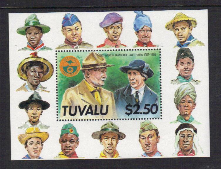 Tuvalu   Scott #  464 Scout   S/S   MNH