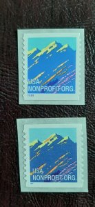 US Scott #2904A,2904B; two (5c) Mountain Nonprofit rate; MNH, og, VF