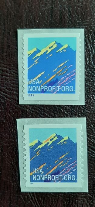 US Scott #2904A,2904B; two (5c) Mountain Nonprofit rate; MNH, og, VF