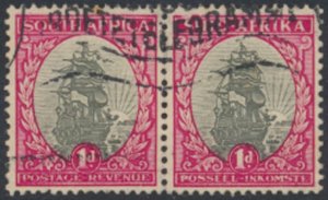 South Africa SG 56i  SC# 48 *    Used Grey & Brt rose carmine  perf 15 x  14 ...