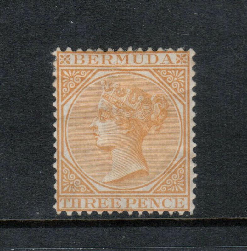 Bermuda #3 Very Fine Mint Original Gum Hinged - Watermark 1 Perf 14