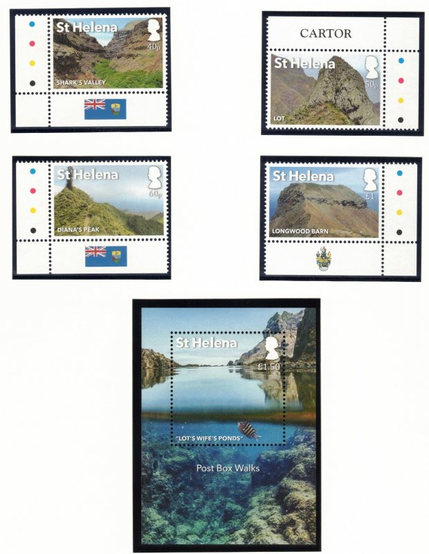 ST HELENA 2017 Island Views; Scott 1132-36; MNH