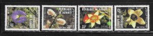 Djibouti 1981 Flowers Flower Sc 538-541 MNH A2282