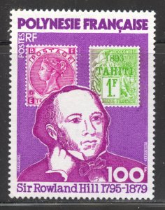 French Polynesia Scott 322 MNHOG - 1979 Sir Rowland Hill - SCV $5.00