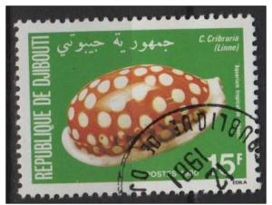 Djibouti 1980 - Scott 515 CTO - 15fr, Shells 