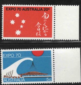 AUSTRALIA Scott 472-473 MNH** Expo 70 stamp set