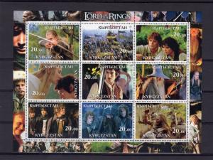 Kyrgyzstan 2001 THE LORD OF THE RINGS Sheetlet (9) IMPERFORATED  MNH