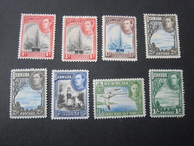 Bermuda 1938 Sc 118-122 MH