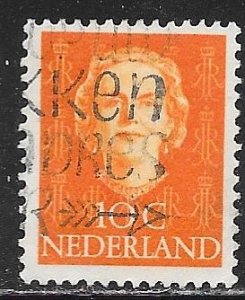 Netherlands 308: 10c Queen Juliana, used, F-VF