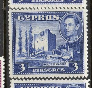 Cyprus 1938 Early Issue Fine Mint hinged Shade of 3p. 310227